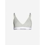 カルバンクライン CALVIN KLEIN レディース ブラジャーのみ マタニティウェア インナー・下着 Maternity logo-print stretch-jersey bra GREY HEATHER