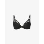 シャントル CHANTELLE レディース ブラジャーのみ インナー・下着 Fleurs Plunge Stretch-Lace Bra Black