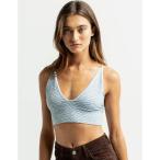 フルティルト FULL TILT レディース ブラレット インナー・下着 Zebra Deep V Double Strap Bralette BLUE COMBO