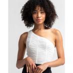 ルリ LE LIS レディース ボディースーツ インナー・下着 One Shoulder Ruched Bodysuit OFF WHITE