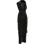 リック オウエンス レディース ワンピース ワンピース・ドレス Limo velvet maxi dress Black