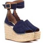 ¥¯¥í¥¨ ¥ì¥Ç¥£¡¼¥¹ ¥¨¥¹¥Ñ¥É¥ê¡¼¥æ ¥·¥å¡¼¥º¡¦·¤ Lauren suede wedge espadrilles Blue Lagoon