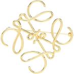 ロエベ Loewe レディース ブローチ ジュエリー・アクセサリー Gold-Plated Logo Brooch