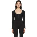 ウォルフォード Wolford レディース ボディースーツ ヘンリーシャツ インナー・下着 Black Henley String Bodysuit Black