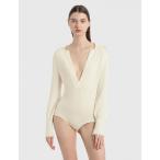 ナヌシュカ Nanushka レディース ボディースーツ インナー・下着 dane ribbed-knit bodysuit Cream