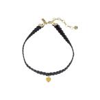 【即納】ヴァネッサ ムーニー Vanessa Mooney レディース ネックレス ジュエリー・アクセサリー Black Lace Choker with Gold Heart Charm Necklace Gold