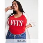 リーバイス Levi's Plus レディース ボディースーツ インナー・下着 logo bodysuit in red