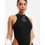 エイソス ASOS Weekend Collective レディース ボディースーツ インナー・下着 racer body with logo in black ブラック