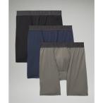 ルルレモン lululemon メンズ ボクサーパンツ インナー・下着 Built to Move Long Boxer 7 3 Pack Black/True Navy/Grey Sage