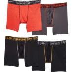 リーボック Reebok メンズ ボクサーパンツ 4点セット インナー・下着 Performance-Core Boxer Briefs - 4-Pack Grenadine Melange/Black/Blackened Pearl/Black