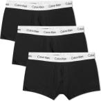 カルバンクライン Calvin Klein メンズ ボクサーパンツ 3点セット インナー・下着 Low Rise Trunk - 3 Pack Black/White