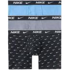 【残り１点！】【サイズ：M】ナイキ Nike メンズ インナー・下着 ボクサーパンツ 3点セット Everyday Cotton Stretch Boxer Briefs - 3 Pack Swoosh Print