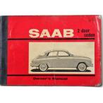 SAAB 2 DOOR SEDAN 1964 OWNERS MANUAL английская версия 