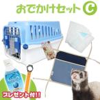 フェレット お出掛け  セット商品 おでかけセットC　ハードキャリー キャリーバッグ 外出 散歩 水飲み トイレ ハンモック ペットボトル 飲料水 セット 小動物