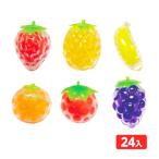 ぷにっと つぶつぶ くだもの 24個装入 景品 おもちゃ お祭り 縁日 縁日 景品 問屋 お祭り 子供 おもちゃ 祭り 縁日用品 屋台 イベント