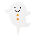 HW-PC2 ハロウィンケーキピック/おばけ-2 ( 100枚 ) 縁日 景品 問屋 お祭り 子供 おもちゃ 祭り 縁日用品 屋台 イベント