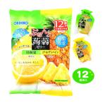 オリヒロ ぷるんと蒟蒻ゼリー 日向夏・ゴールデンパイン 12個装入 駄菓子 お菓子 おかし 縁日 景品 問屋 お祭り 子供 おもちゃ 祭り 縁日用品 屋台 イベント