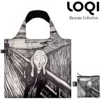 Yahoo! Yahoo!ショッピング(ヤフー ショッピング)【ＬＯＱＩ】ローキー エコバッグ MUSEUM Collection Munk The Scream,1895 エドワード・ムンク ムンクの叫び 折りたたみポーチ付き ミュージアム EM.SC　