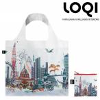 Yahoo! Yahoo!ショッピング(ヤフー ショッピング)【ＬＯＱＩ】ローキー　エコバッグ　折りたたみポーチ　KRISTJANA S WILLAMS INTERIORS　London Skyline ロンドンスカイライン　新作アーティストコレクション