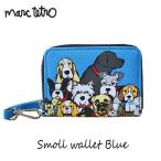 marc tetro スモールウォレット コンパクト財布 ハンドストラップ付 ミニ財布 小銭入れ マークテトロオールスター ファスナー 青 ブルー MT-SZWW01-ALL