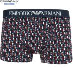  коробка нет Emporio Armani боксеры EMPORIO ARMANI мужской бренд принт хлопок стрейч темно-синий 1807BE бесплатная доставка 