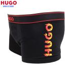  коробка нет HUGO боксеры Hugo Boss мужской бренд EXCITE fire - Logo принт хлопок стрейч чёрный 1203BE бесплатная доставка 