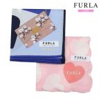  новый старый товар Furla носовой платок 2 шт. комплект FURLA женский бренд упаковка бесплатный сделано в Японии сумка / Heart принт хлопок синий × розовый 260424 бесплатная доставка 