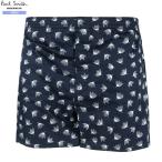  коробка нет Paul Smith трусы брюки Paul Smith мужской бренд " leaf " принт TRUNKS темно-синий 281124 бесплатная доставка 
