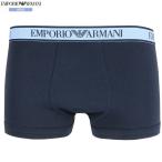 коробка нет Emporio Armani боксеры EMPORIO ARMANI мужской бренд талия Logo хлопок стрейч темно-синий 2808BE бесплатная доставка 