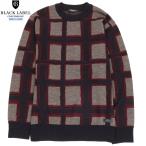 ブラックレーベル クレストブリッジ BLACK LABEL CRESTBRIDGE 33%OFF メンズ ブランド 限定モデル ドローイングチェックジャカードニット 赤 270325 送料無料
