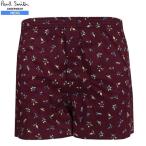 Yahoo! Yahoo!ショッピング(ヤフー ショッピング)新古品 Paul Smith ポールスミス リーフ プリント トランクスパンツ TRUNKS  エンジ 22/5/4 260522 送料無料