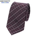 SALE сильно сниженная цена BOYCOTT Boycott проверка шелк галстук вино 19/7/2 090719 бесплатная доставка 
