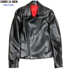 ショッピングコムサ コムサメン ライダースブルゾン COMME CA MEN 60%OFF メンズ ブランド ダブルブレスト 黒 100524 送料無料