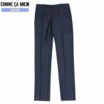 ショッピングコムサ SALE72%OFF COMME CA MEN コムサメン CERRUTI IL PRINCIPE シャドウチェック スラックスパンツ ノータック 紺 22/8/4 250822 送料無料