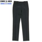 ショッピングコムサ SALE71%OFF COMME CA MEN コムサメン ポリスト ピンストライプ スラックスパンツ ノータック 黒 22/8/4 250822 送料無料