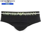  box none EMPORIO ARMANI Emporio Armani waist Logo cotton stretch Brief pants black 23/3/2 090323 free shipping 