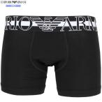  коробка нет Emporio Armani боксеры EMPORIO ARMANI мужской бренд MEGA LOGO хлопок стрейч чёрный 260924 бесплатная доставка 