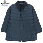  Aquascutum пуховик Aquascutum 50%OFF мужской бренд стирка возможно шаль цвет салон одежда темно-синий 0412BE бесплатная доставка 