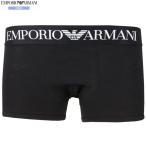 коробка нет Emporio Armani боксеры EMPORIO ARMANI мужской бренд талия Logo хлопок стрейч чёрный 2301BF бесплатная доставка 