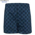  коробка нет Emporio Armani трусы брюки EMPORIO ARMANI мужской бренд CHECKERED EAGLE хлопок темно-синий 2506BE бесплатная доставка 