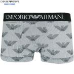  коробка нет Emporio Armani боксеры EMPORIO ARMANI мужской бренд ALL OVER EAGLE хлопок стрейч серый 1807BE бесплатная доставка 