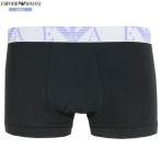  коробка нет Emporio Armani боксеры EMPORIO ARMANI мужской бренд талия Logo хлопок стрейч чёрный 2808BE бесплатная доставка 