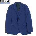 訳あり特価 コムサメン ジャケット COMME CA MEN 83%OFF メンズ ブランド カラーポリエステルストレッチ 青 180424 送料無料