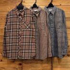 ショッピングネルシャツ チェックシャツ ネルシャツ 秋冬 長袖 カジュアルシャツ 総柄 ベージュ ブラウン グレー メンズ トップス