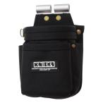 KNICKS（ニックス） バリスティック生地小物腰袋 アルミ補強 BA-202VADX ブラック [腰袋 作業袋 作業用品 大工道具] ＼LINEお友達で300円OFF／