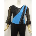 PROPOSE 7 минут рукав раунд шея ... cut and sewn Dance черный голубой серебряный ламе ввод почтовая доставка возможно 