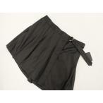  большой размер новый товар с биркой shu Lee bSUREVE...no- tuck обратная сторона ворсистый LAP способ юбка-брюки брюки 4L черный 