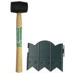 根止め・フェンス（ハンマー付）　20枚入 グリーン ( '4935682025781 / ATC10262362 )( コンパル ) (Q41CD)