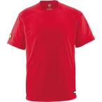 ベースボールTシャツ キッズ 野球シャツ キッズ 半袖 キッズ ジュニア丸首Tシャツ レッド (DES) (Q41CD)