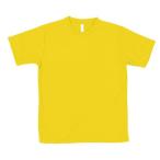 Tシャツ 黄色 Tシャツ 無地 Tシャツ シンプル 38361 ATドライTシャツ M イエロー 150gポリ100% (AC) (Q41CD)